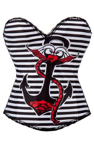 F66365 Pin Up Sailor Corset